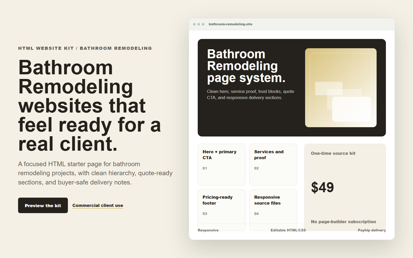Local Service Agency Starter Pack - 10 HTML Templates desktop and mobile preview