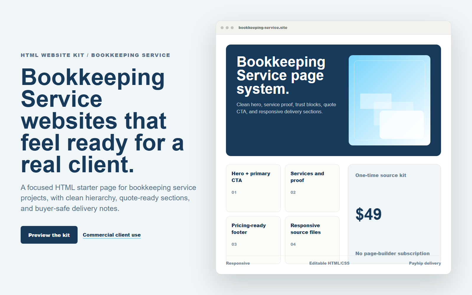 Local Service Agency Starter Pack - 10 HTML Templates desktop and mobile preview