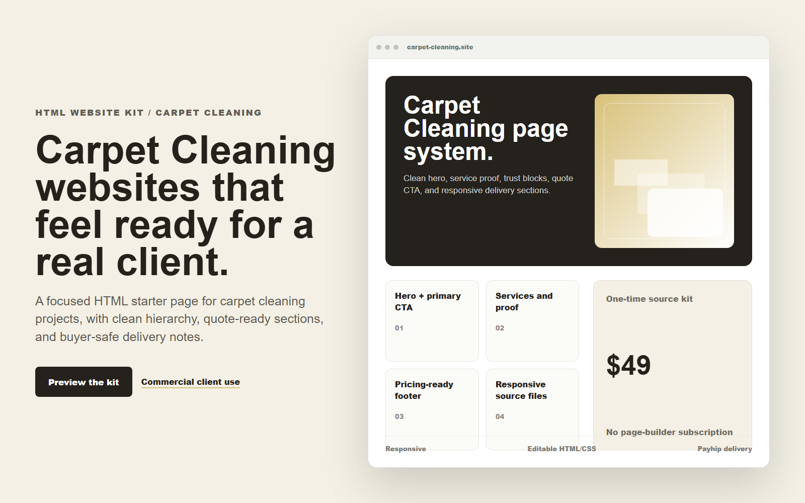 Local Service Agency Starter Pack - 10 HTML Templates desktop and mobile preview
