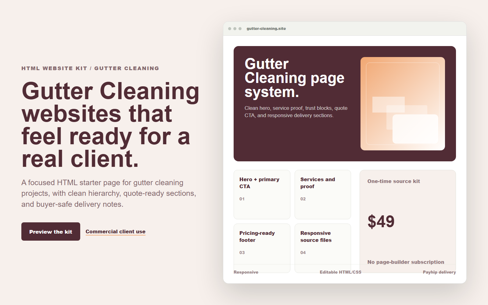 Local Service Agency Starter Pack - 10 HTML Templates desktop and mobile preview