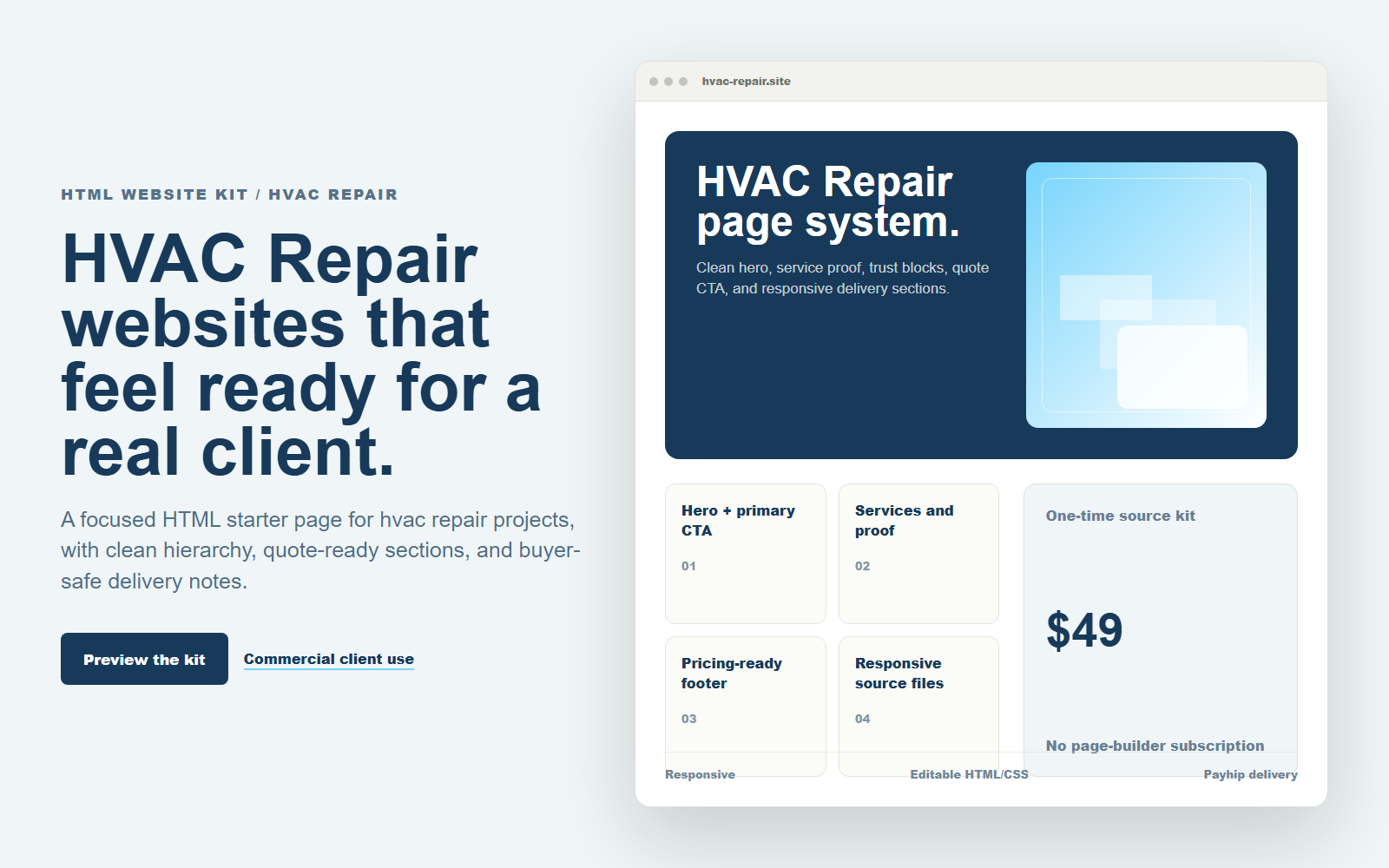 Local Service Agency Starter Pack - 10 HTML Templates desktop and mobile preview