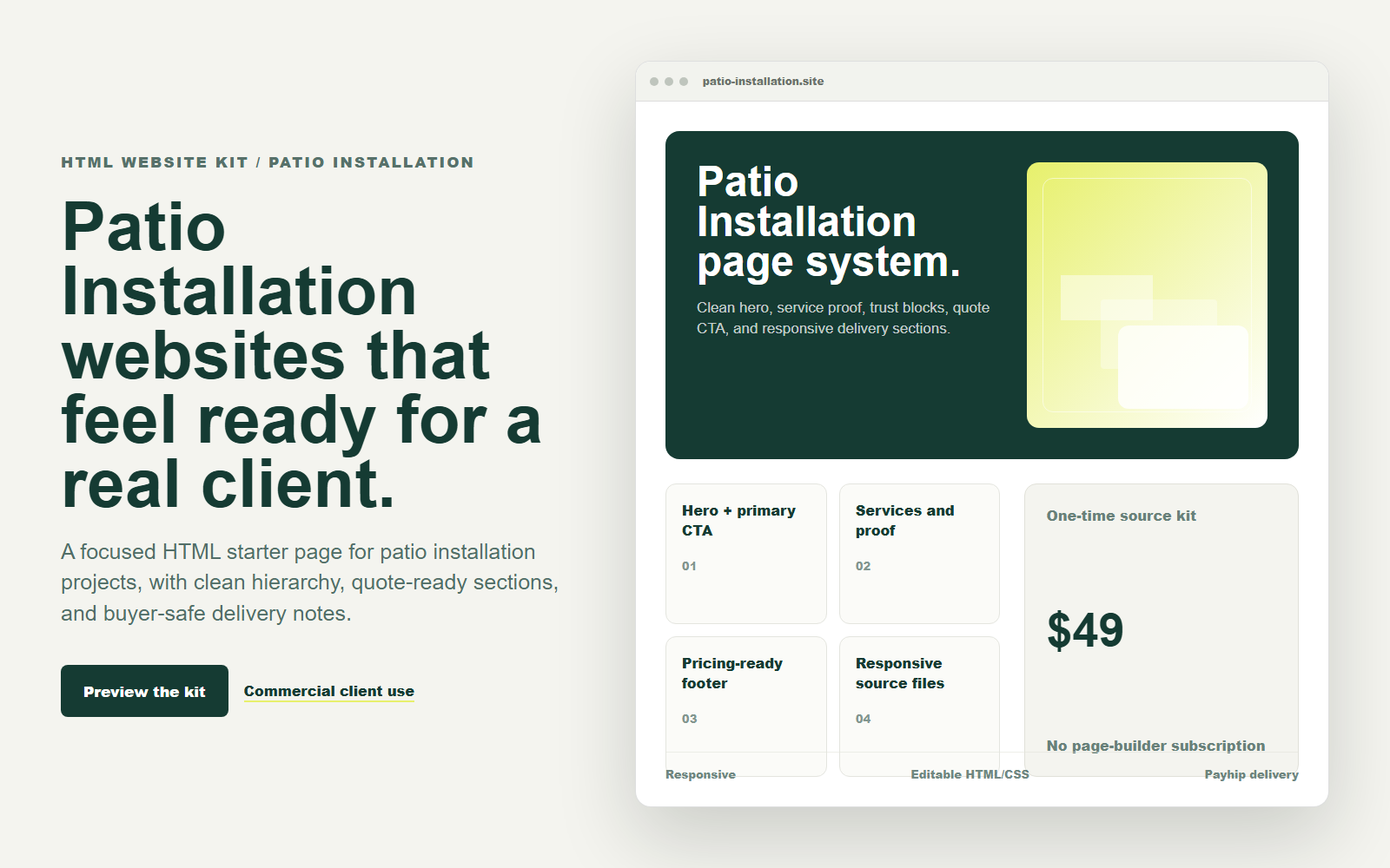 Local Service Agency Starter Pack - 10 HTML Templates desktop and mobile preview