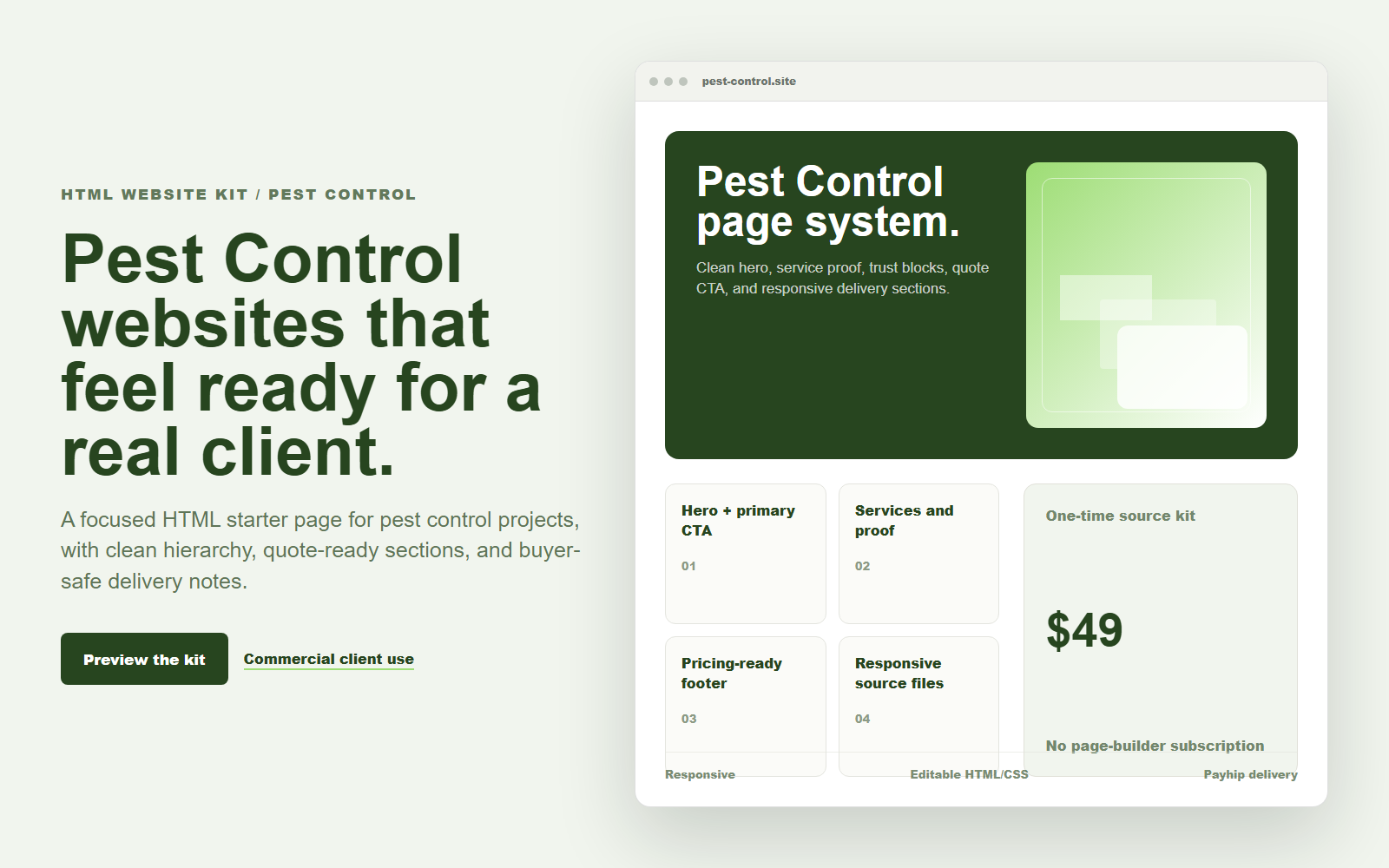 Local Service Agency Starter Pack - 10 HTML Templates desktop and mobile preview
