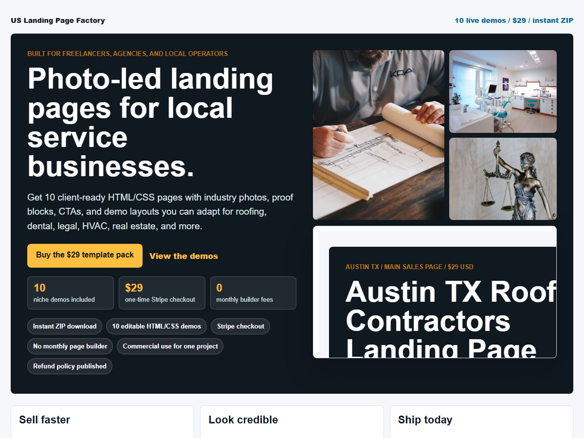 Homepage product preview screenshot